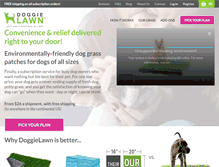 Tablet Screenshot of doggielawn.com